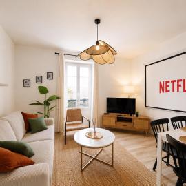 Appart 6pers Cinéma - Proche centre ville- stationnement gratuit