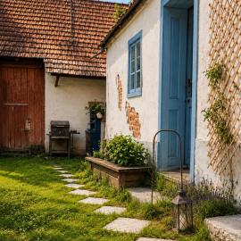 Blue Cottage, hotel i Şpring