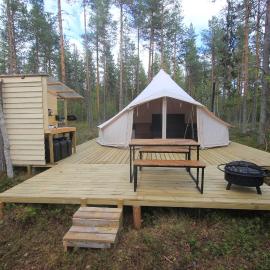 Stamsjö Glamp, hotel em Åsele