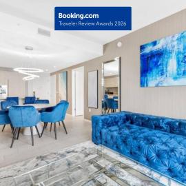 NO RESORT & PARKING FEES, CHECK DETAILS -HYDE HOUSE - Luxury Waterfront 2BR 2BA Apartment Suite with direct ocean view, roof top pool, resort amenities