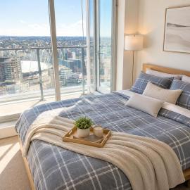 Beautiful 2 Bedroom Condo with Mountain and City Views, hotel u Vancouveru