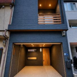 楽然居--天下茶屋庭園ヴィラ 無料駐車場--和風庭園--最大8名宿泊可能, hotelli Osakassa