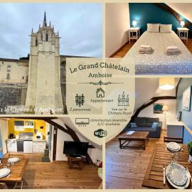 T2 Amboise Climatisé avec vue sur le Château Royal