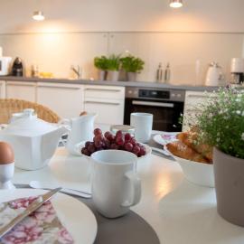 Altbau - Ferienwohnung mit sonniger Loggia im Schlossgebiet Plön