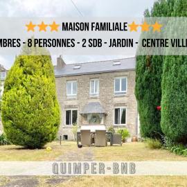 Maison familiale avec jardin - 4 chambres - Proche centre Quimper
