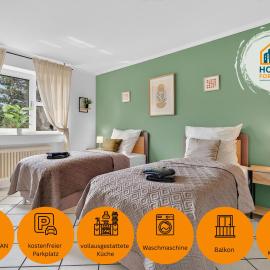 3 Schlafzimmer - 6 Betten, Parkplatz, Balkon, WLAN