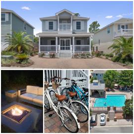 Viesnīca Walk to upscale 30A! Pool, 5 Bikes, Smart Toilet, Rain Shower pilsētā Rozmaribīča