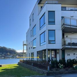 Pen leilighet ved Hardangerfjorden, hotell sihtkohas Norheimsund