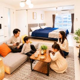 v大通401 札幌駅近 大通公園市電駅前 北海道観光旅行 家族にもお勧め すすきのへも直通 スーペリアルーム最大7名 11歳まで子供無料チェックアウト11時