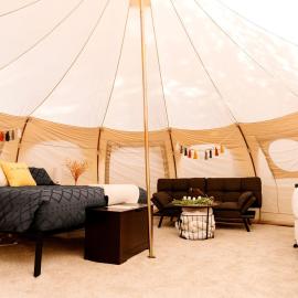 Roomy Family Bell Tent in Island Park, Idaho and near Harriman State Park, hotel in Island Park