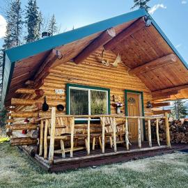 Cozy Creekside Cabin with Mountain Views & Fireplace near Log Cabin Creek, Tok Alaska, Hotel in Tok
