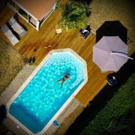 Villa au calme entre lac et océan avec piscine privée et spa à Hourtin, hotel Hourtinban