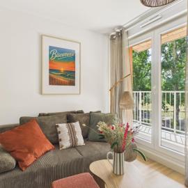 Le Ressac - appartement pour 4 - piscine commune, hotel em Biscarrosse