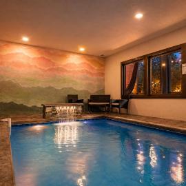 Private Indoor Pool Cabin near Pigeon Forge Hot Tub, Fire Pit, Sleeps 12