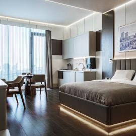 Central one new apartments - panoramic skyline & boulevard, hotel in Tashkent