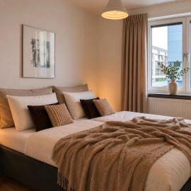 Beds for 4 two-room apt- Free Parking in the center