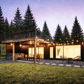 Viesnīca Skydeck Cabin met Jacuzzi & Rooftop pilsētā Holtena