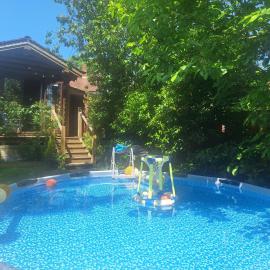 CABIN in hosts huge garden CHILD FRIENDLY with Hens Kittens firepit Marshmallows、チャーリングのホテル