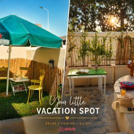 Sea-view Garden Retreat - 200m to beach - Gammarth, хотел в Raoued