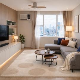 2BR Malate Bayview Mansion high level Seaview 33B