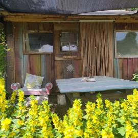 Cute Caravan Hideaway in Nature, hotell Grazis