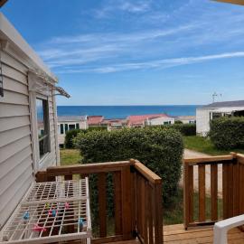 Mobil-home Confort vue horizon Mer chez Nono et Alex