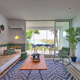 Studio Bambou à deux pas de la plage d'Orient Bay - FR-1-734-39