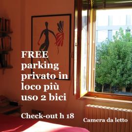 Appartamento trilo fronte Parco con parking e uso bici gratis Check out h18