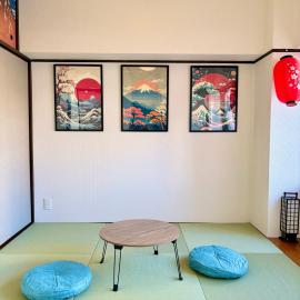 1min from station Hokusai and 2F nice view 2DK 30min from Tokyo station convenience store 30sec onsen 10min Haneda 55min