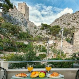 In the middle of the old town of Omis