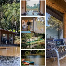 Quinta do Vale: Casa flutuante, 90km de SP - Lago, cascata, piscina, tranquilidade