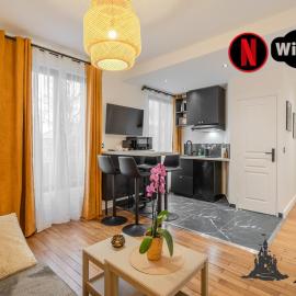 Charmant appartement idéalement situé entre Paris et Disney à proximité de la gare et des commerces