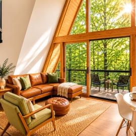 White Oak Haven-Cozy Forest A-frame near Bentonville, hotell sihtkohas Rogers