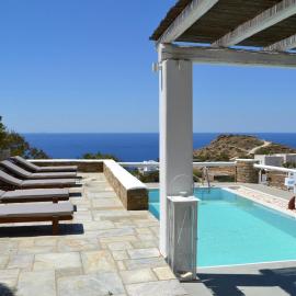 Villa Giulia, Seaview Villa near Chora