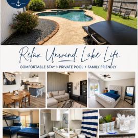 Lake Conroe Private Pool Home in Gated April Sound Community