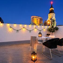 Moonlight Rooftop In Daegu Cathedral View & Cozy Room For 8 Guests