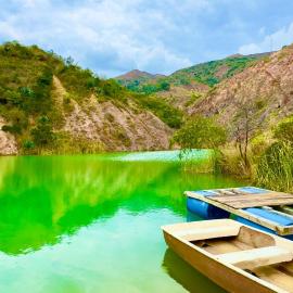 Hermosa cabaña rural con acceso a lago natural, 20 minutos de Villa de Leyva