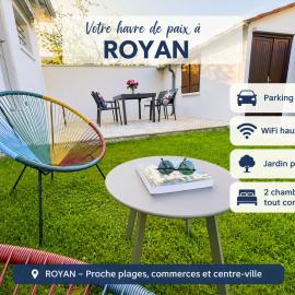 Jolie Maison 2 chambres avec Jardin à Royan - Idéal Familles - Parking Gratuit - Confort Tout équipée