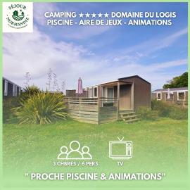 Mobilhome basic 3ch-6p avec TV - Camping 5 étoiles - 35