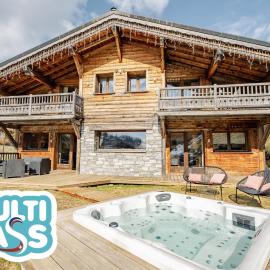 Chalet Virolet Jacuzzi Hammam Cheminée 15 pers - MultiPass, hotel in Les Gets