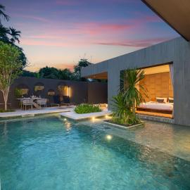 Villa Cocon 18 - Luxury Courtyard Pool Villa near Airport, hotel in Ban Sakhu