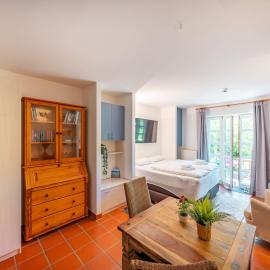 Dranske में, होटल Feriendorf Rugana - Klassik 1-Raum Ferienwohnung mit Terrasse B59
