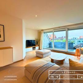 Le Phare - Penthouse duplex sur la Lippenslaan - 10min à pied Plage - Idéal Groupe Famille&Amis - 2 terrasses - Garage privé gratuit à proximité