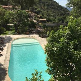 La Bergerie Vue Mer et piscine - Proche de Nice - Piscine partagée - Clim