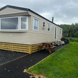 Peaceful static caravan 1 minute from ocean walks Ocean Edge