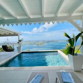 Terrasses du Morne Gommier- Vue Panoramique & Piscine privée & Sérénité - Villa Nid des Colibris