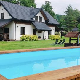 Chaty Gajowego w Bieszczadach z basenem 517-665-624 โรงแรมในบูโควิเอซ