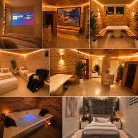 VIP Wellness Oase mit 3Zi Sauna Whirlpool und vielem mehr, viešbutis mieste Baknangas