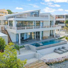 Luxe Waterfront Villa with Pool, Pier and View