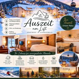 FeWo Auszeit am Lift I Direkt an der Skipiste I Whirlpool-Wanne I Tiefgaragenstellplatz I 2min zum Wanderweg